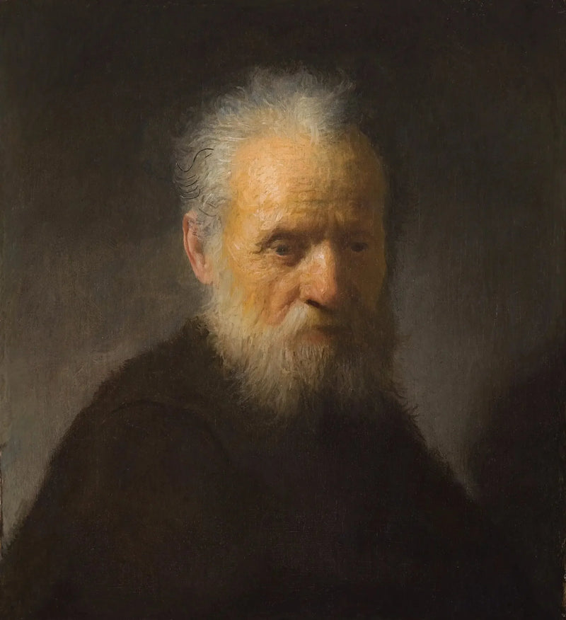 Buste af en gammel skægget mand - Rembrandt