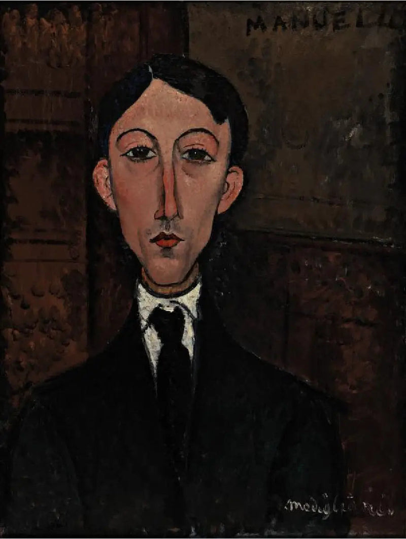 Buste af Manuel Humbert - Amedeo Modigliani