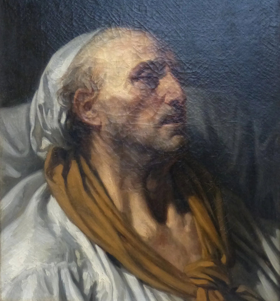Buste af den paralytiske - Jean-Baptiste Greuze
