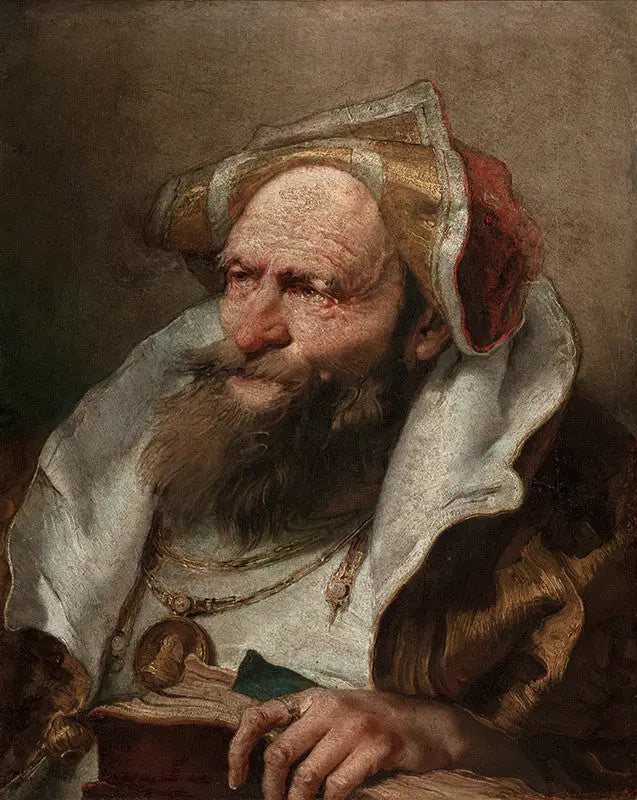 Buste af en gammel mand - Giovanni Battista Tiepolo