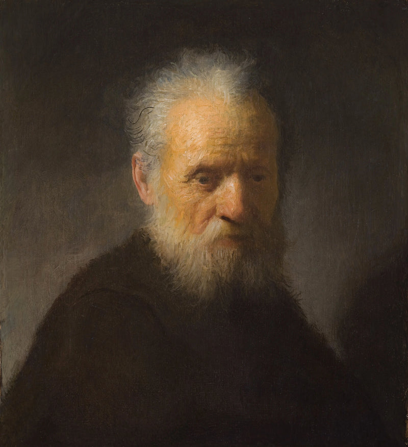 Buste af en gammel skægget mand - Rembrandt