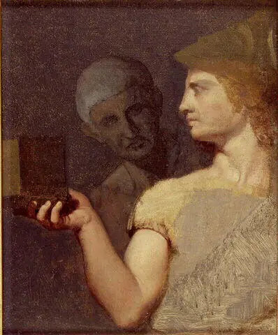 Buster af Alexandre og Aristarque - Jean-Auguste-Dominique Ingres