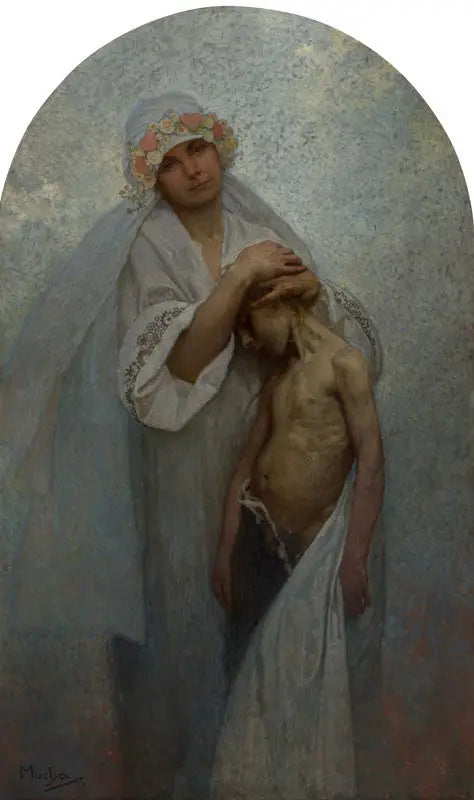 Cœur tchèque - Alphonse Mucha image 1 reproduction d’œuvre d’art à l’huile