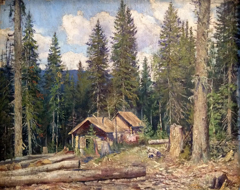 Hytte i skoven - Ivan Chichkine
