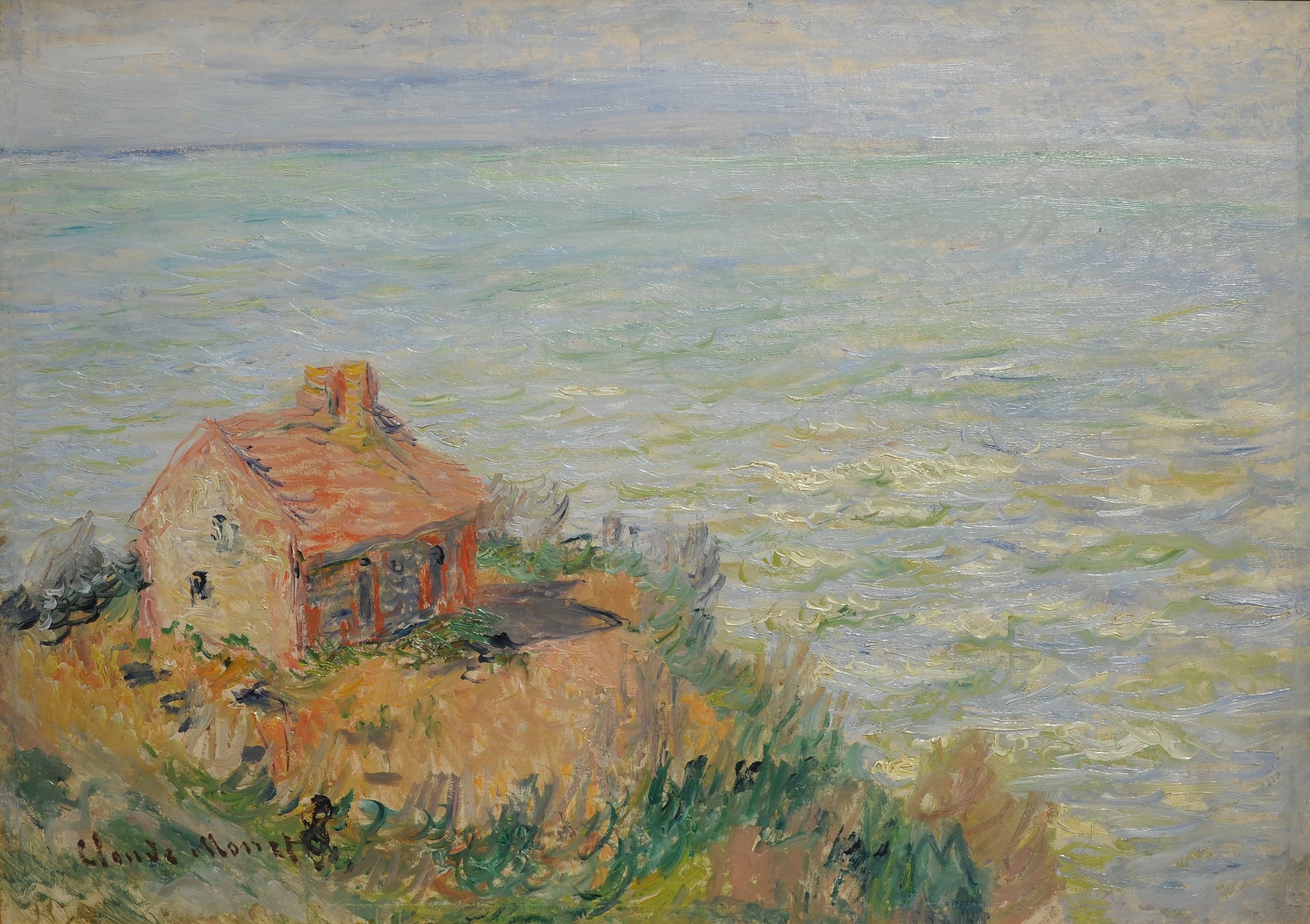 La Cabane des douaniers, effet d’après-midi W737 par Claude Monet, Musée national des Douanes