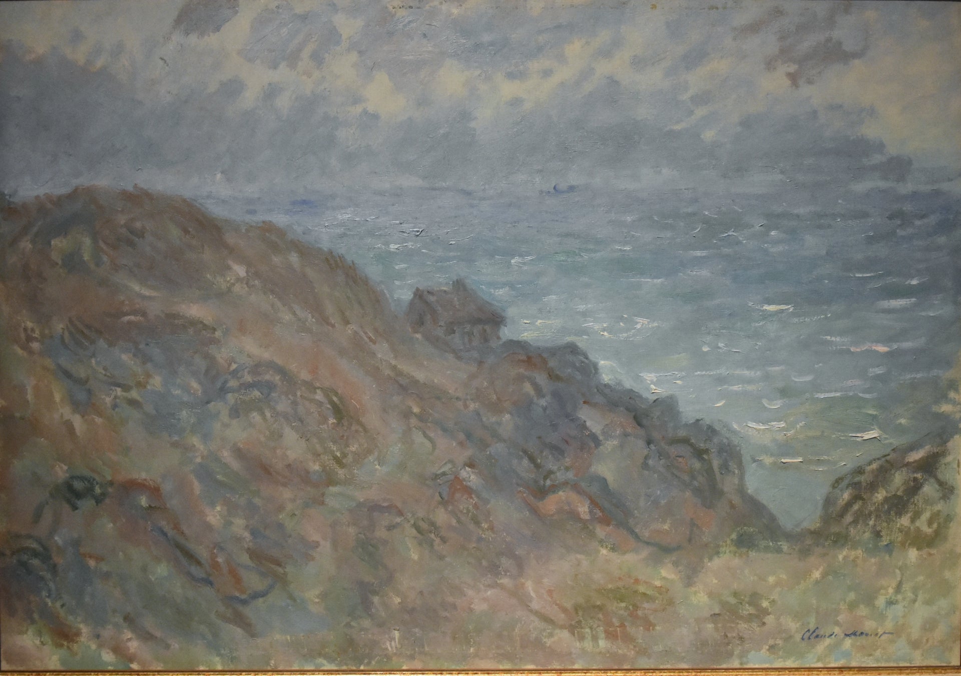 La Cabane sur la falaise à Varengeville de Claude Monet, vers 1896 – Ny Carlsberg Glyptotek, Wildenstein 1427