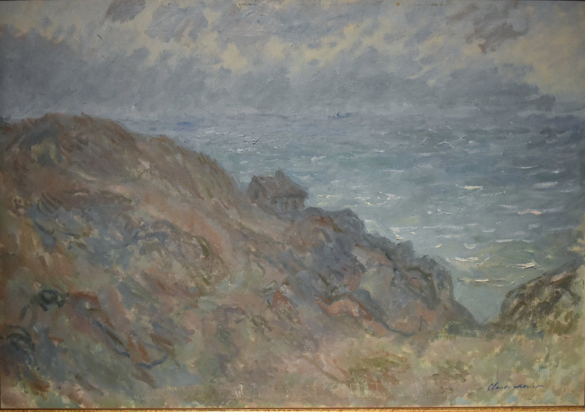 La Cabane sur la falaise à Varengeville de Claude Monet, vers 1896 – Ny Carlsberg Glyptotek, Wildenstein 1427