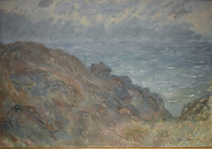 Hytte på klipperne nær Varengeville - Claude Monet
