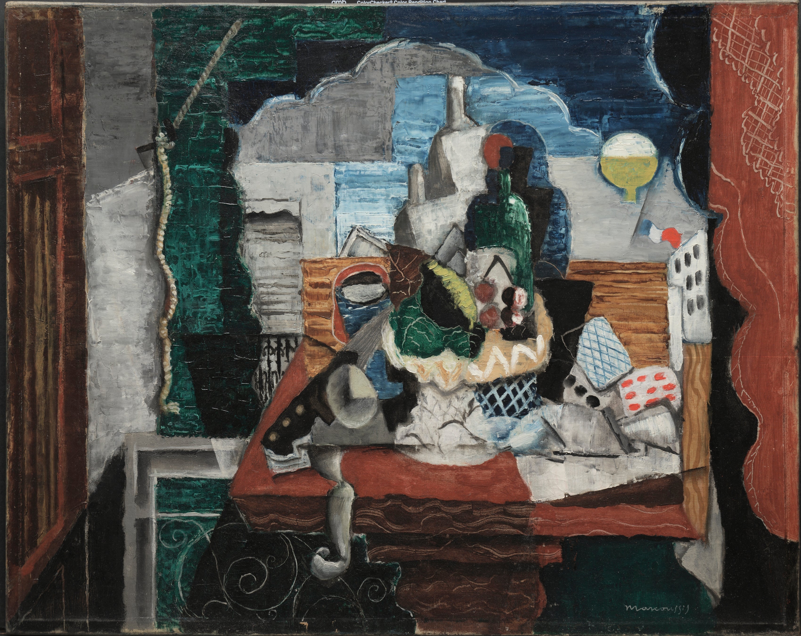 Café de nuit - Louis Marcoussis image 1 tableau peint à l’huile sur toile
