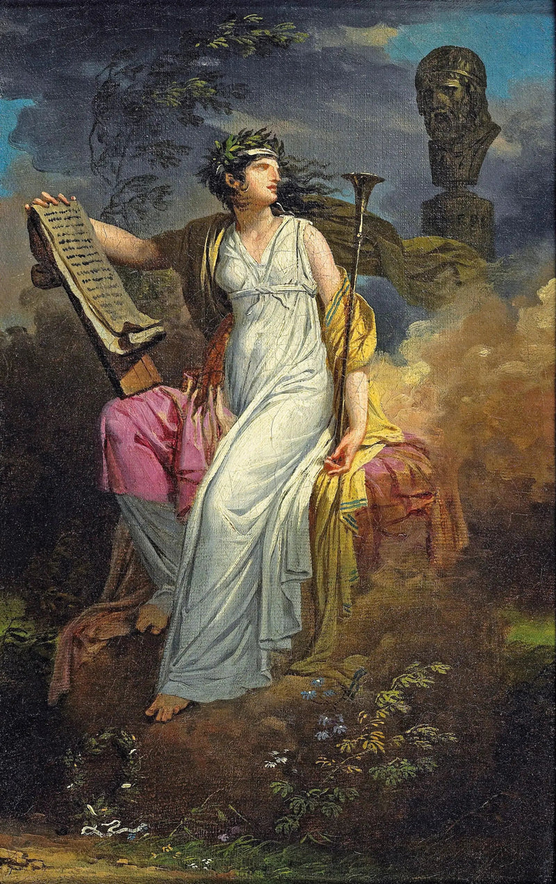 Calliope, muse af poesi - Charles Meynier
