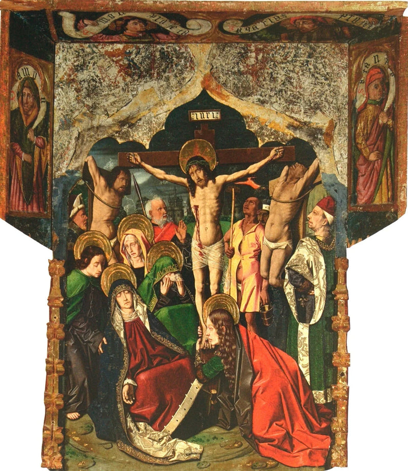 Calvaire du retabel de Sainte Engratia - Bartolomé Bermejo