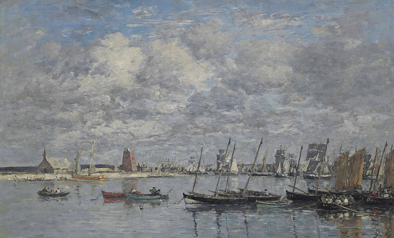 Camaret, havnen - Eugène Boudin