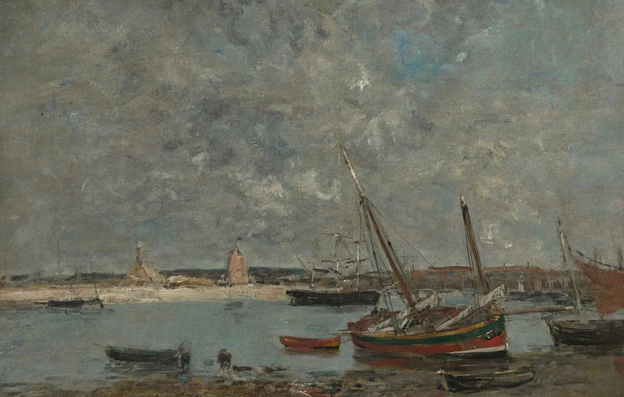 Camaret: Havnen - Eugène Boudin