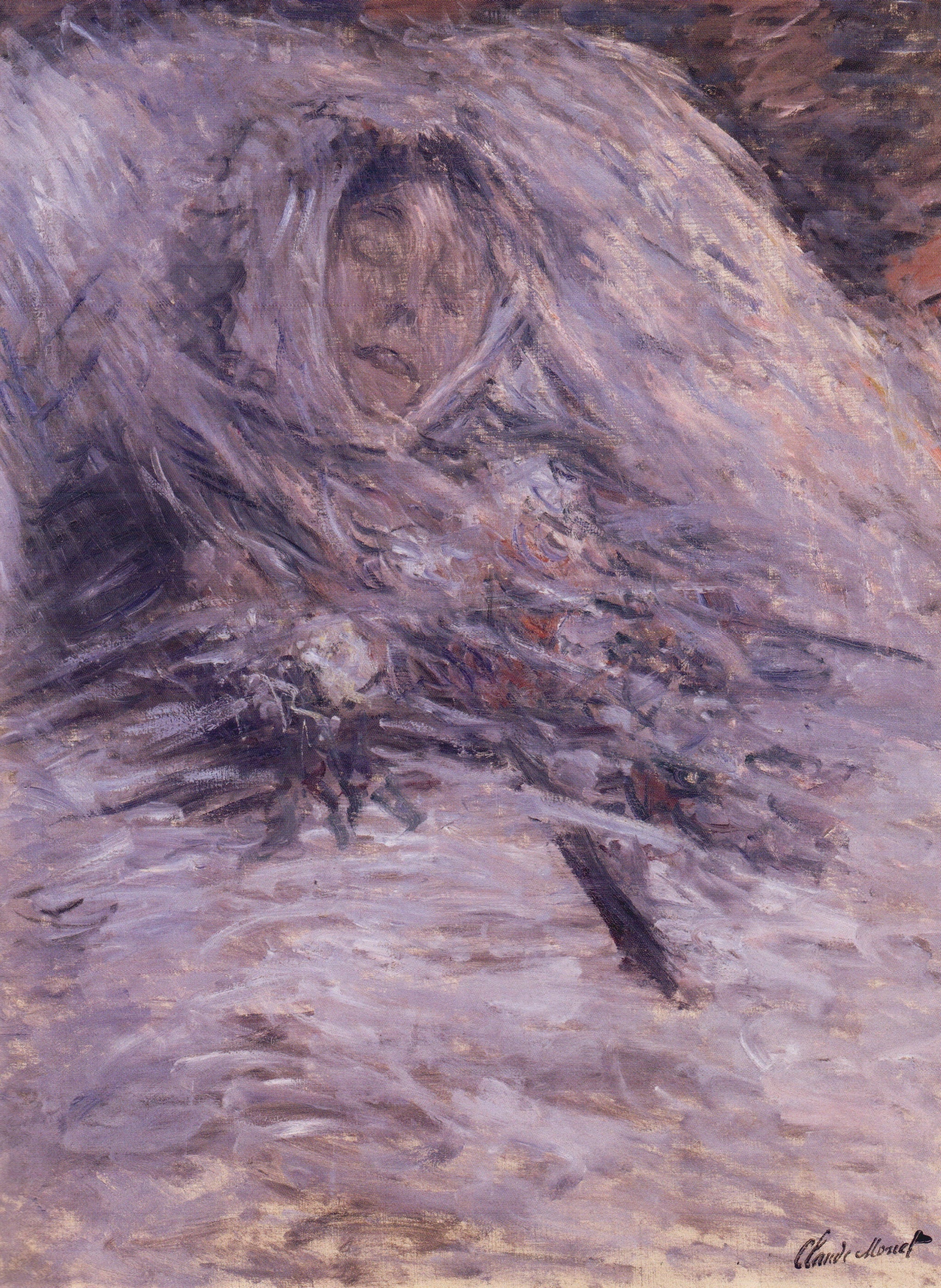 Camille sur son lit de mort W543 par Claude Monet, musée d’Orsay