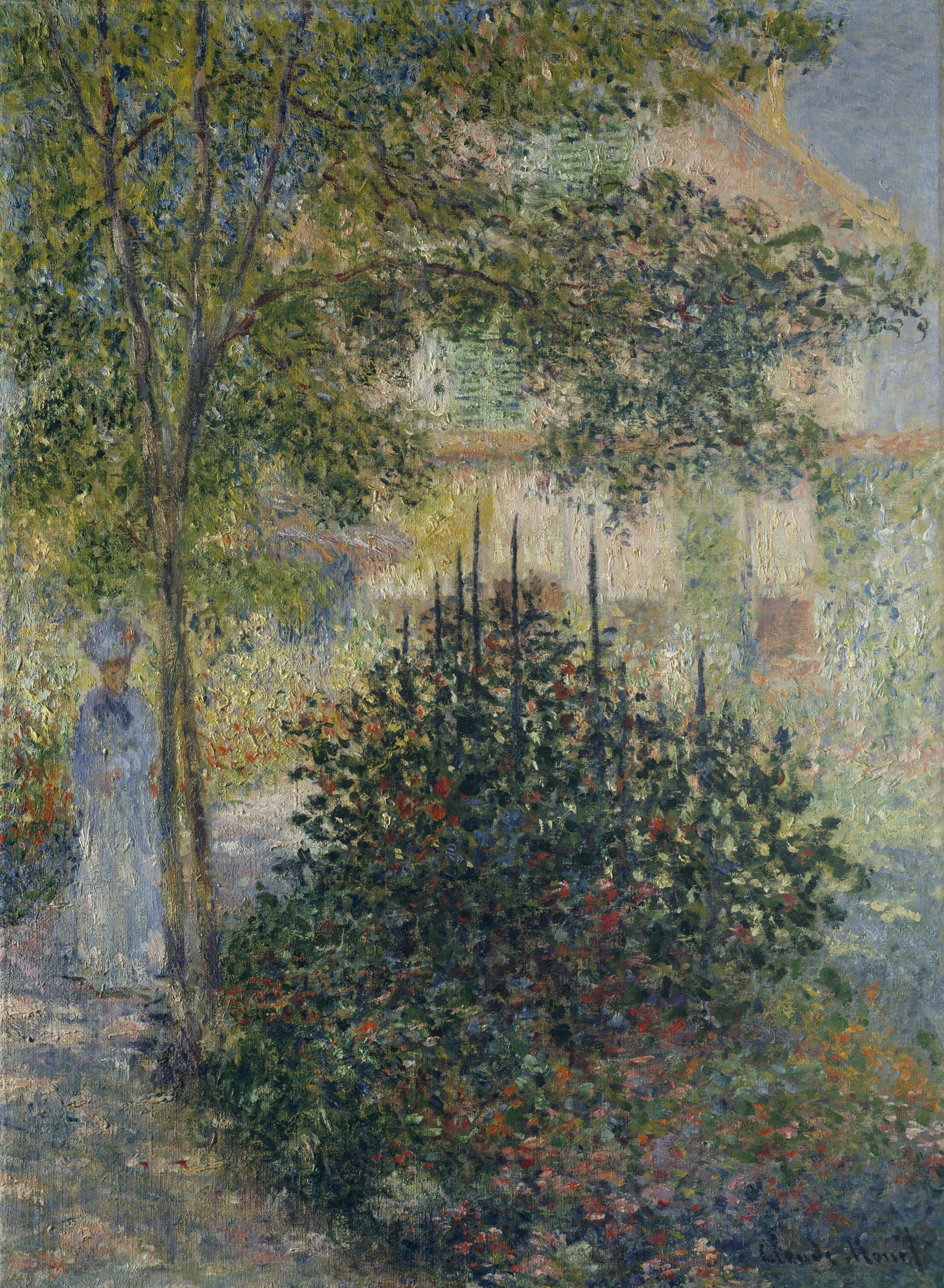 Camille Monet dans le jardin à Argenteuil W410 par Claude Monet, 1876, Metropolitan Museum of Art
