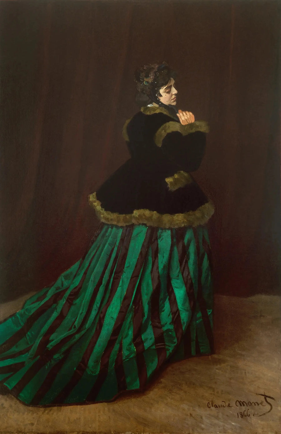 Camille eller Kvinden i den grønne kjole W65 - Claude Monet