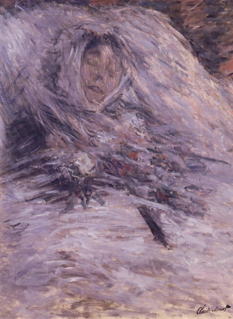 Camille på sit dødsleje - Claude Monet