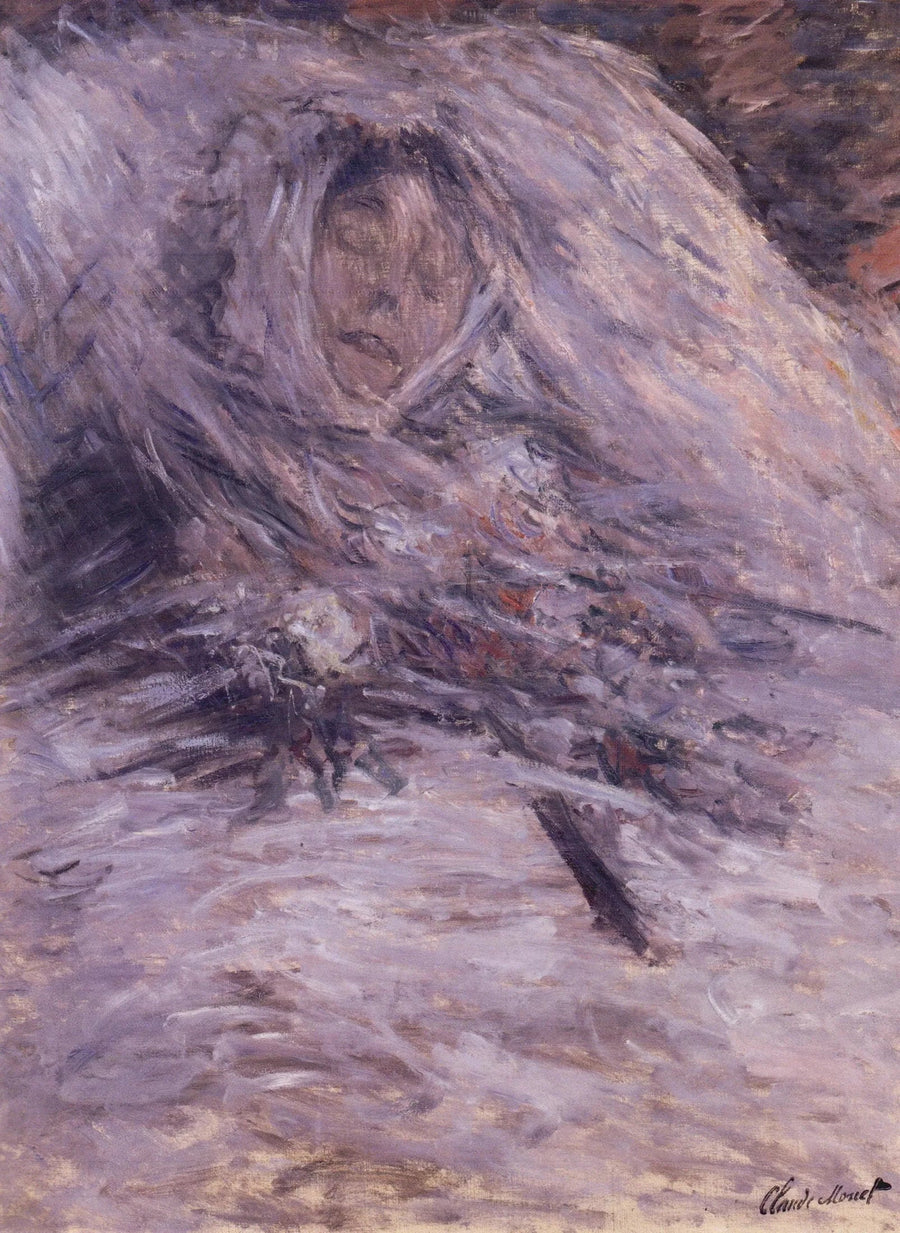 Camille på sit dødsleje - Claude Monet