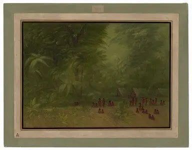Indisk lejr i skoven - George Catlin