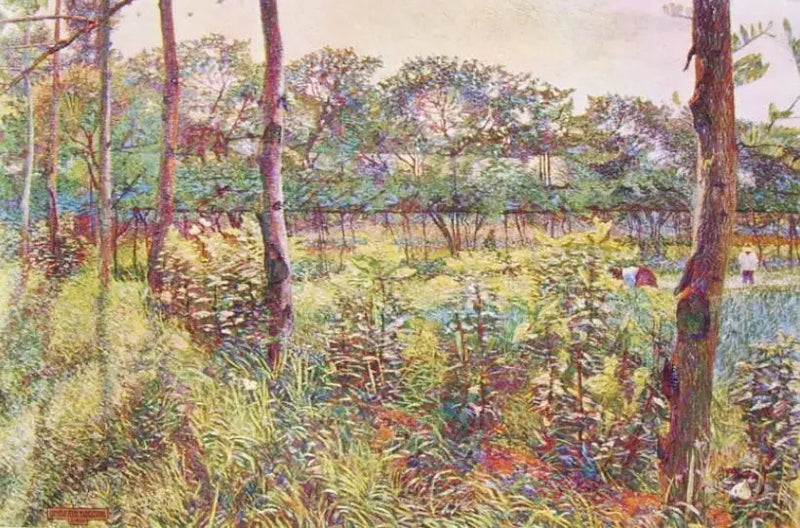 Lombardisk landskab - Umberto Boccioni