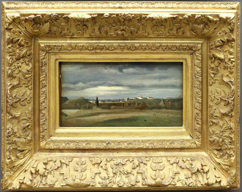 Romersk landskab. Monte Testaccio - Jean-Baptiste Camille Corot