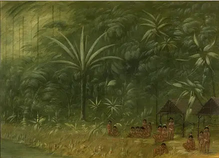 Campement de Cocomas - Udsigt mod kysten - George Catlin