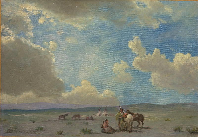Indisk lejr - Albert Bierstadt