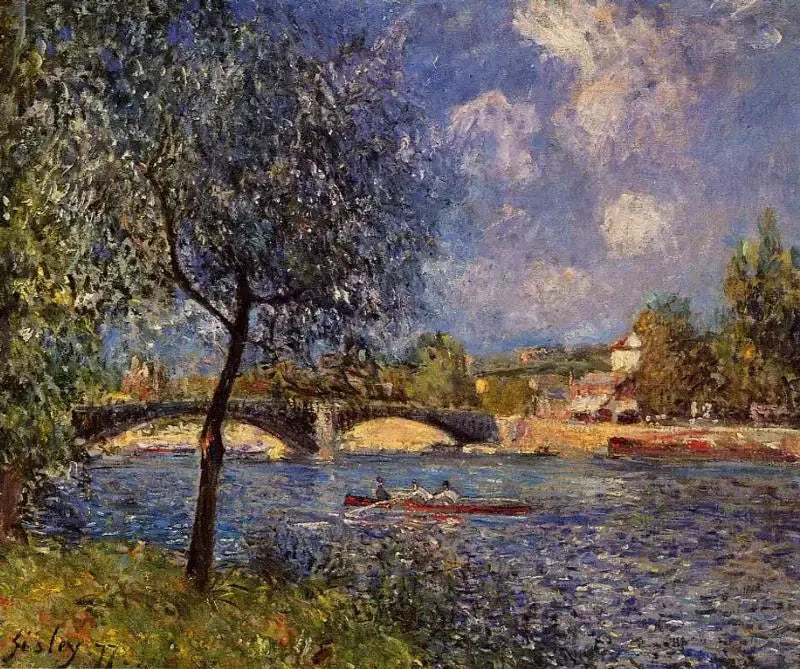 Bristolkanalen, aften - Alfred Sisley