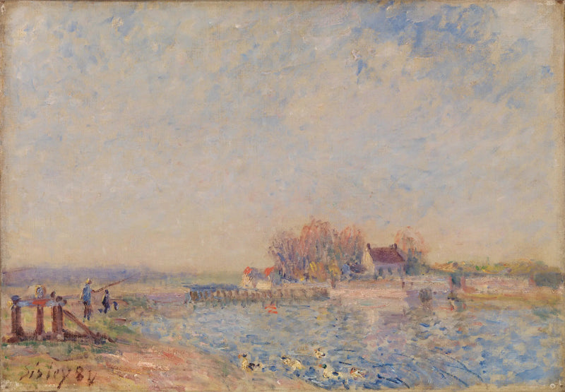 Saint Mammès Kanal – Loing (Saint Mammès – Loing Kanal) - Alfred Sisley