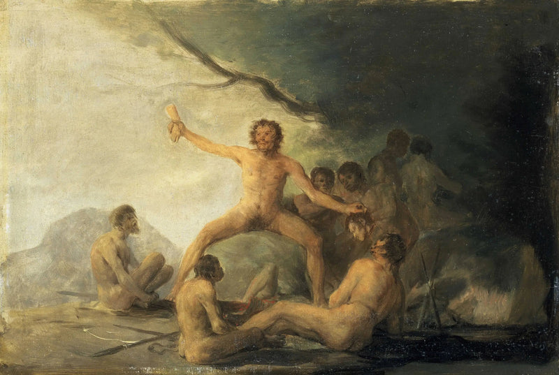 Kannibaler, der betragter menneskelige rester - Francisco de Goya