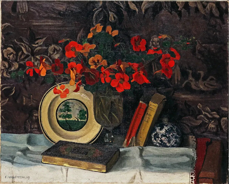 Kapuciner, lilla baggrund - Félix Vallotton