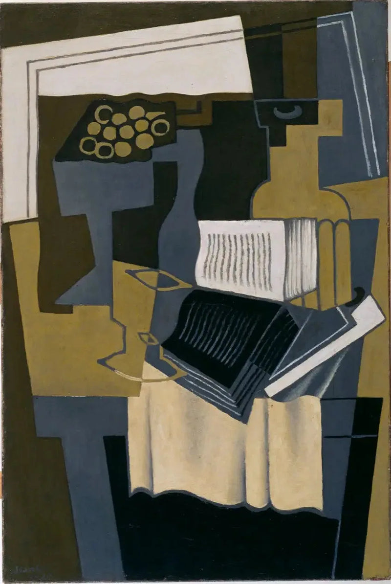 Carafe og bog - Juan Gris