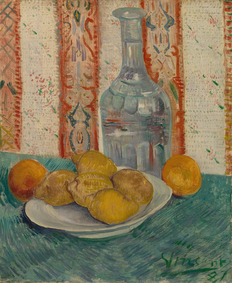 Karaffel og fad med citrusfrugter - Vincent van Gogh