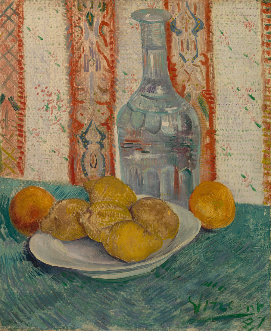 Karaffel og fad med citrusfrugter - Vincent van Gogh