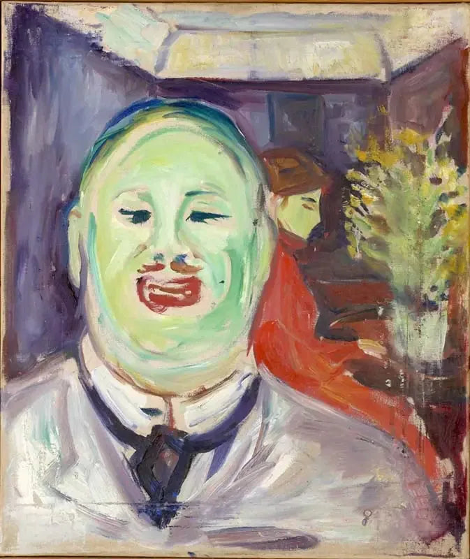 Karikatur af Henrik Lund - Edvard Munch