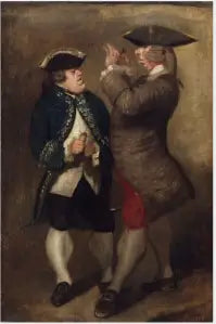 Karikatur af Sir William Lowther og Joseph Leeson, den kommende 1. greve af Milltown - Joshua Reynolds