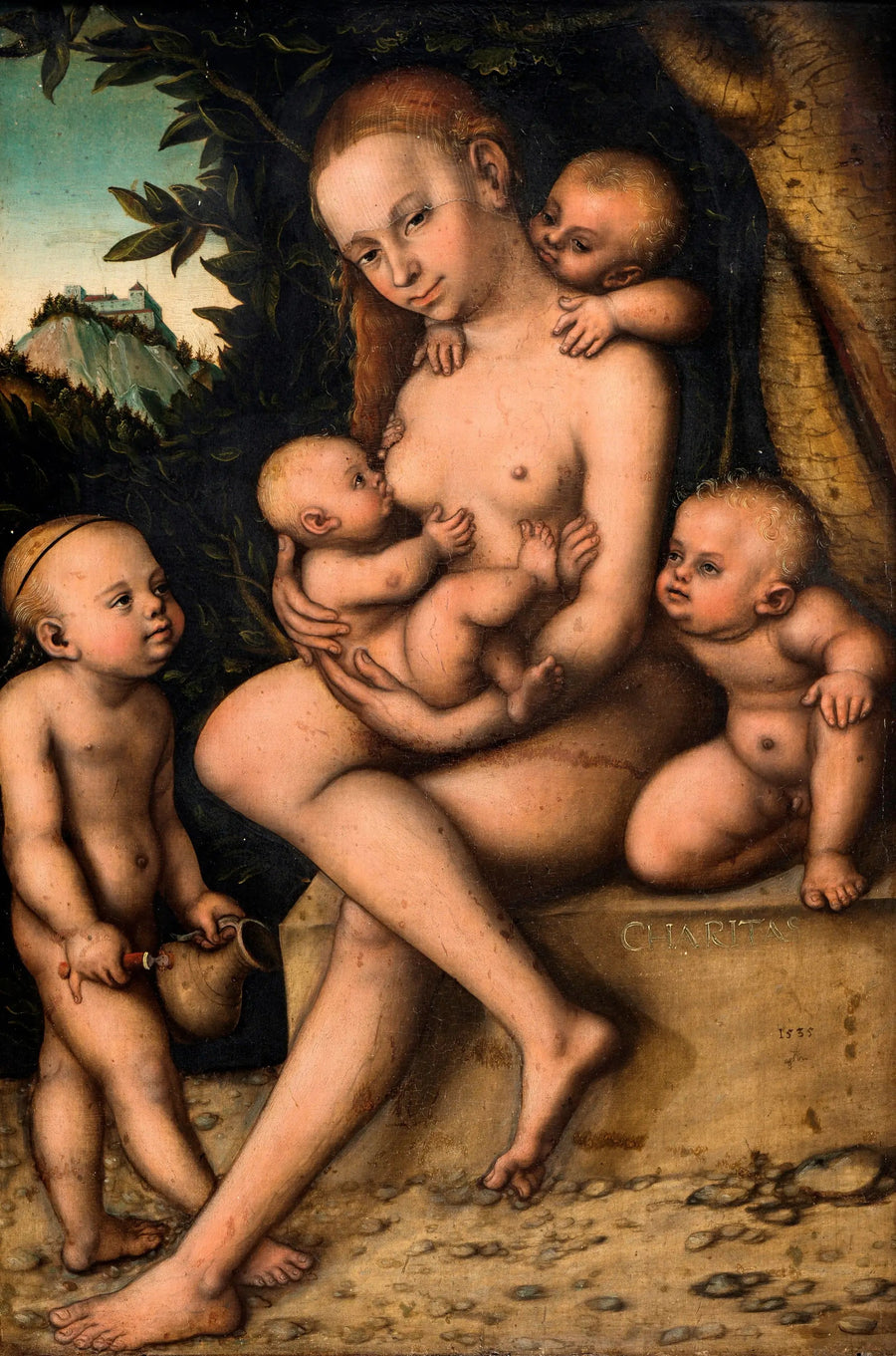 Caritas (Charité) - Lucas Cranach den Ældre