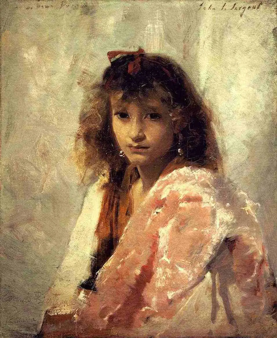 Reproduction du tableau « Carmela Bertagna - John Singer Sargent » par Alpha Reproduction en peinture à l’huile