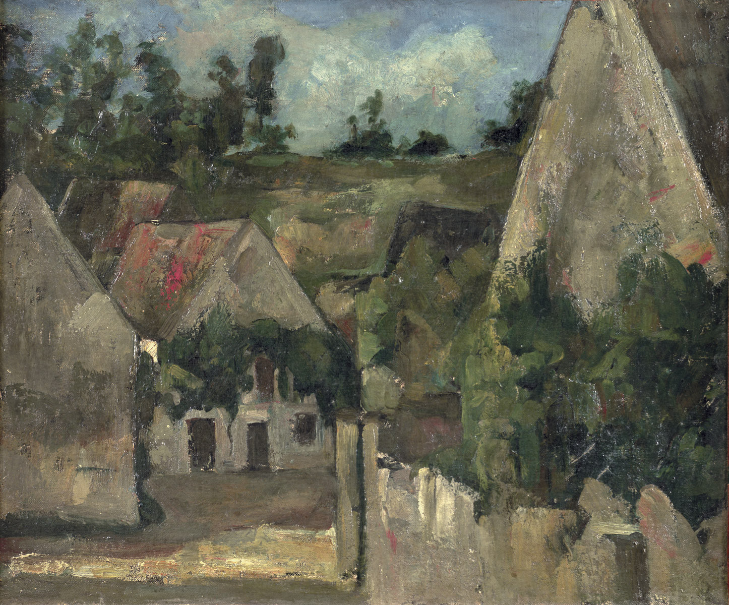 Reproduction du tableau « Carrefour de la rue Rémy à Auvers-sur-Oise - Paul Cézanne » par Alpha Reproduction en peinture à l’huile