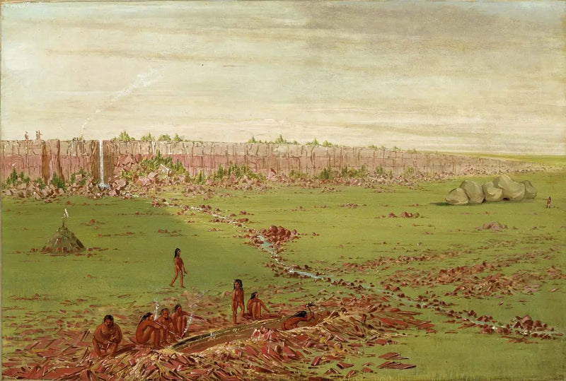 Pipestone-karriere på Prairie Hill - George Catlin