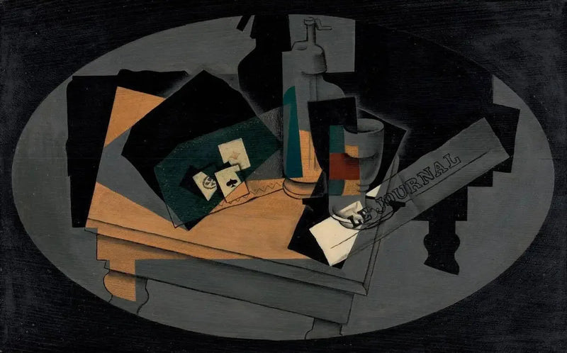 Spillekort og siphon - Juan Gris