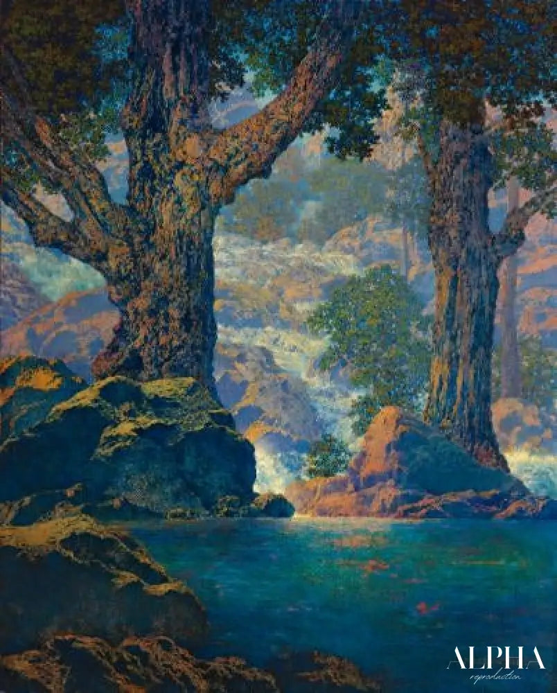 Cascades (Quiet Solitude) - Maxfield Parrish - Reproductions de tableaux et peintures haut de gamme