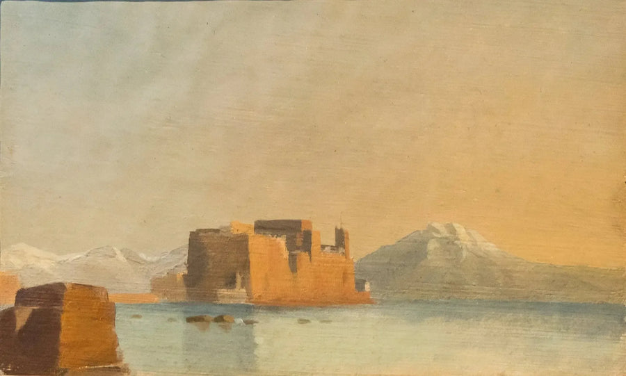 Slottet Ovo og Napoli-bugten - Edgar Degas