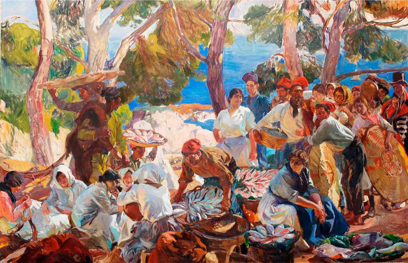 Katalonien. Fisken - Joaquín Sorolla