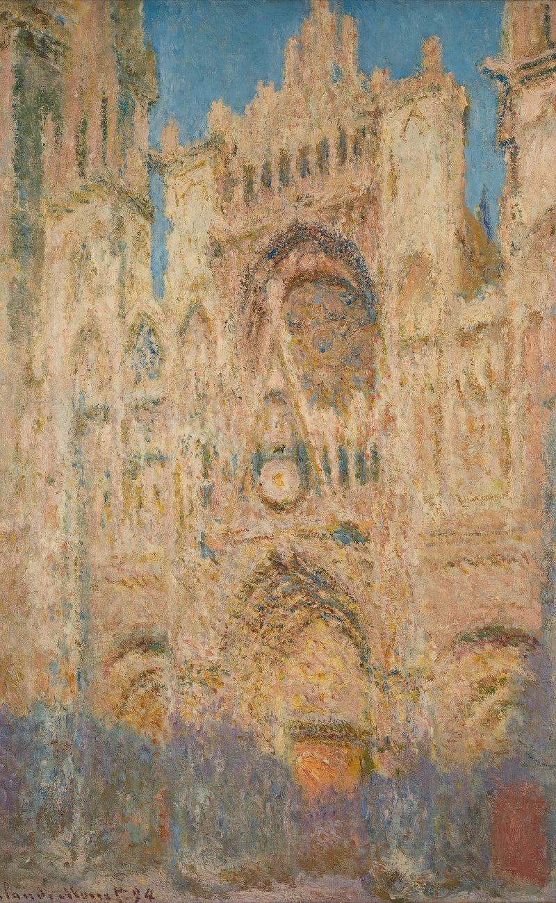 Rouen Cathedral, slutningen af dagen W1326 - Claude Monet