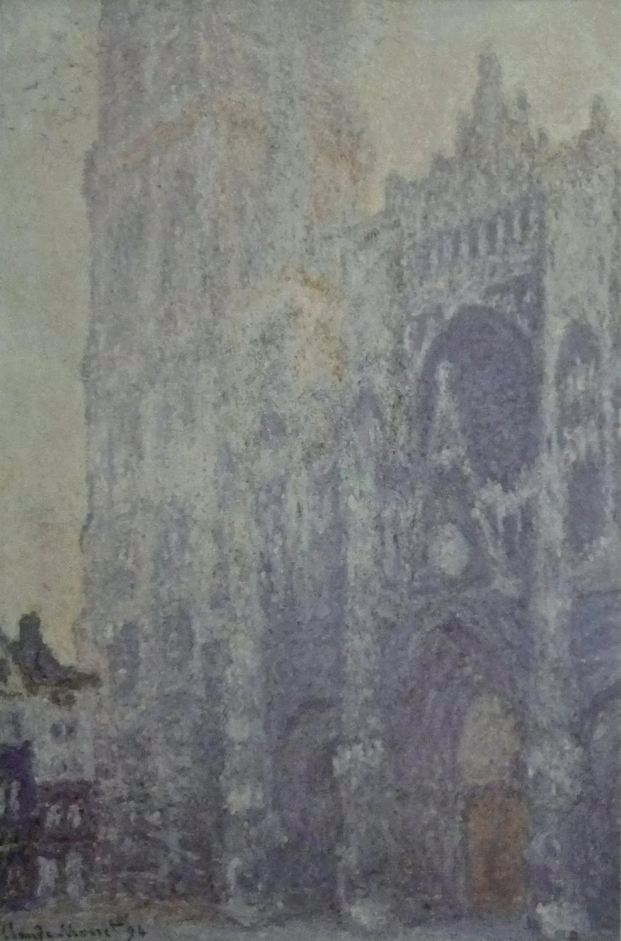 Rouen Katedralen, Portalen og Saint-Romain Tårnet, Morgenlys - Claude Monet