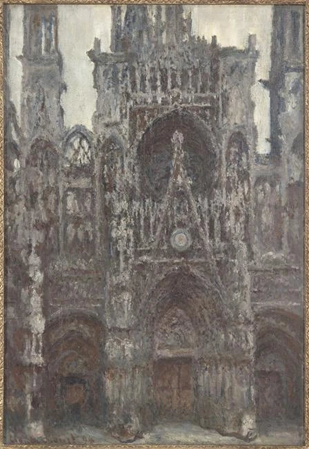 La Cathédrale de Rouen, le portail vu de face, Harmonie brune de Claude Monet, 1892 – musée d’Orsay RF 2779, Wildenstein 1319