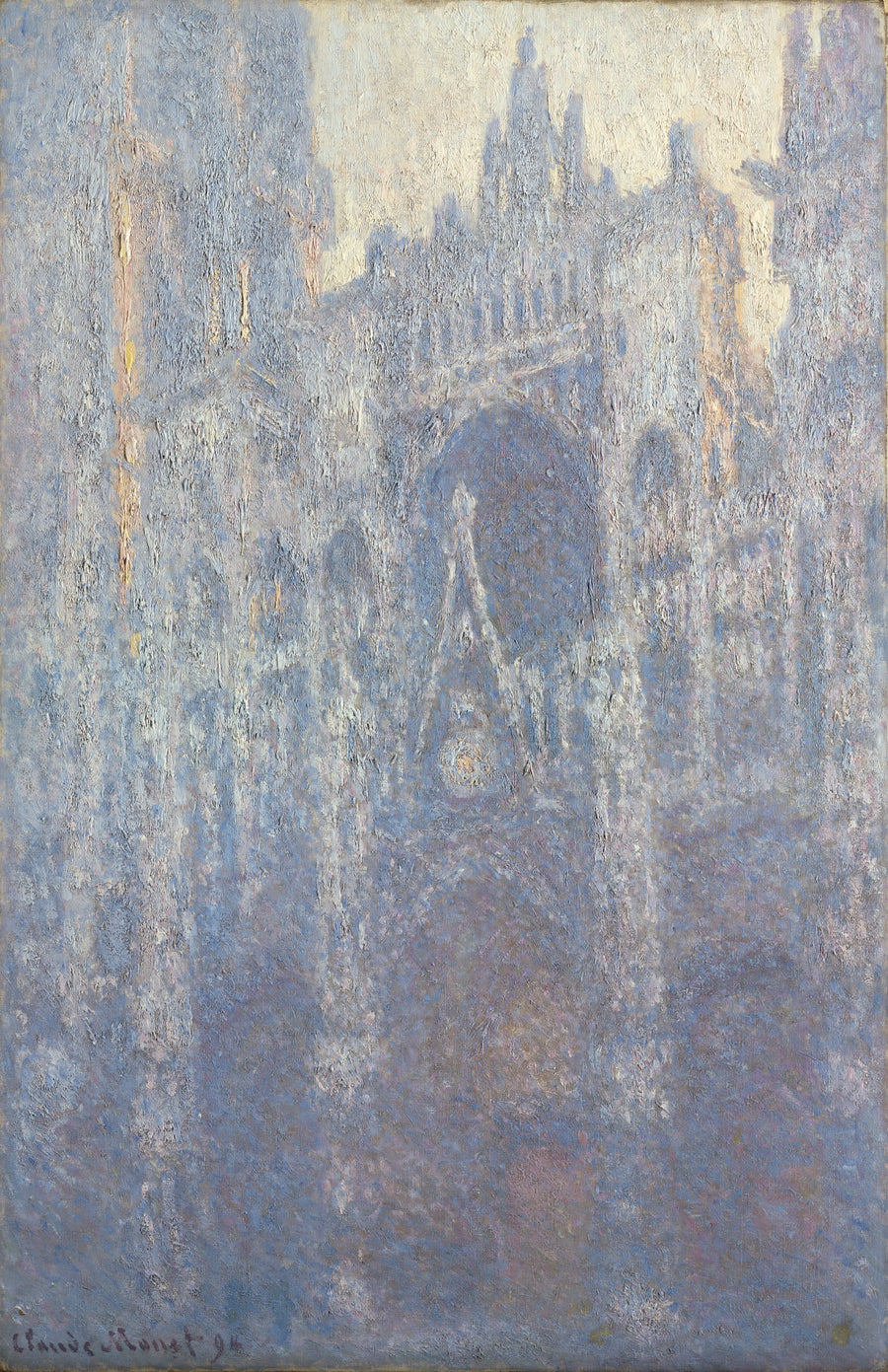 Rouen Katedralen, Portalen, Morgenlys - Claude Monet