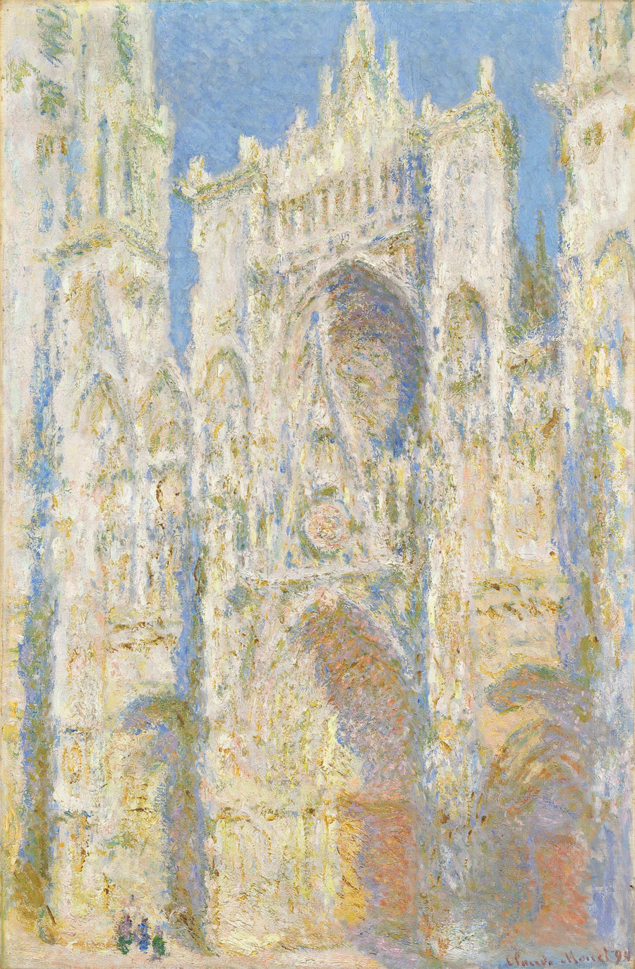 Rouen Katedralen, Portalen, Sol - Claude Monet
