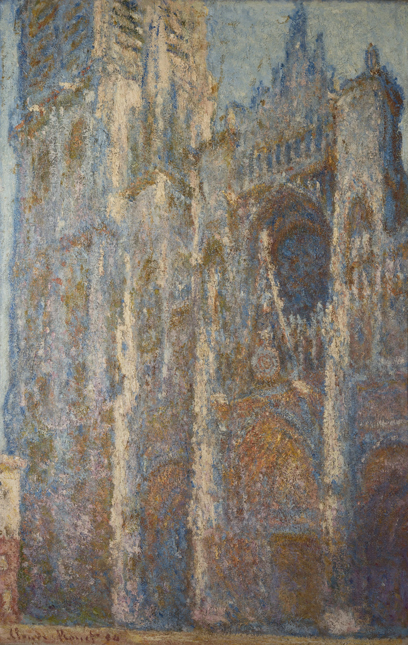 Rouen Cathedral, portalen og Albane-tårnet, middag W1350 - Claude Monet